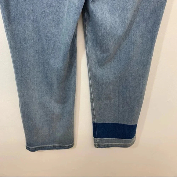 Logo Lori Goldstein Jeans Woman 14 Tall Knit Pull On Straight Pockets Stretch - Picture 6 of 14